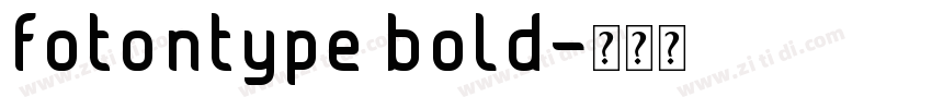 fotontype bold字体转换